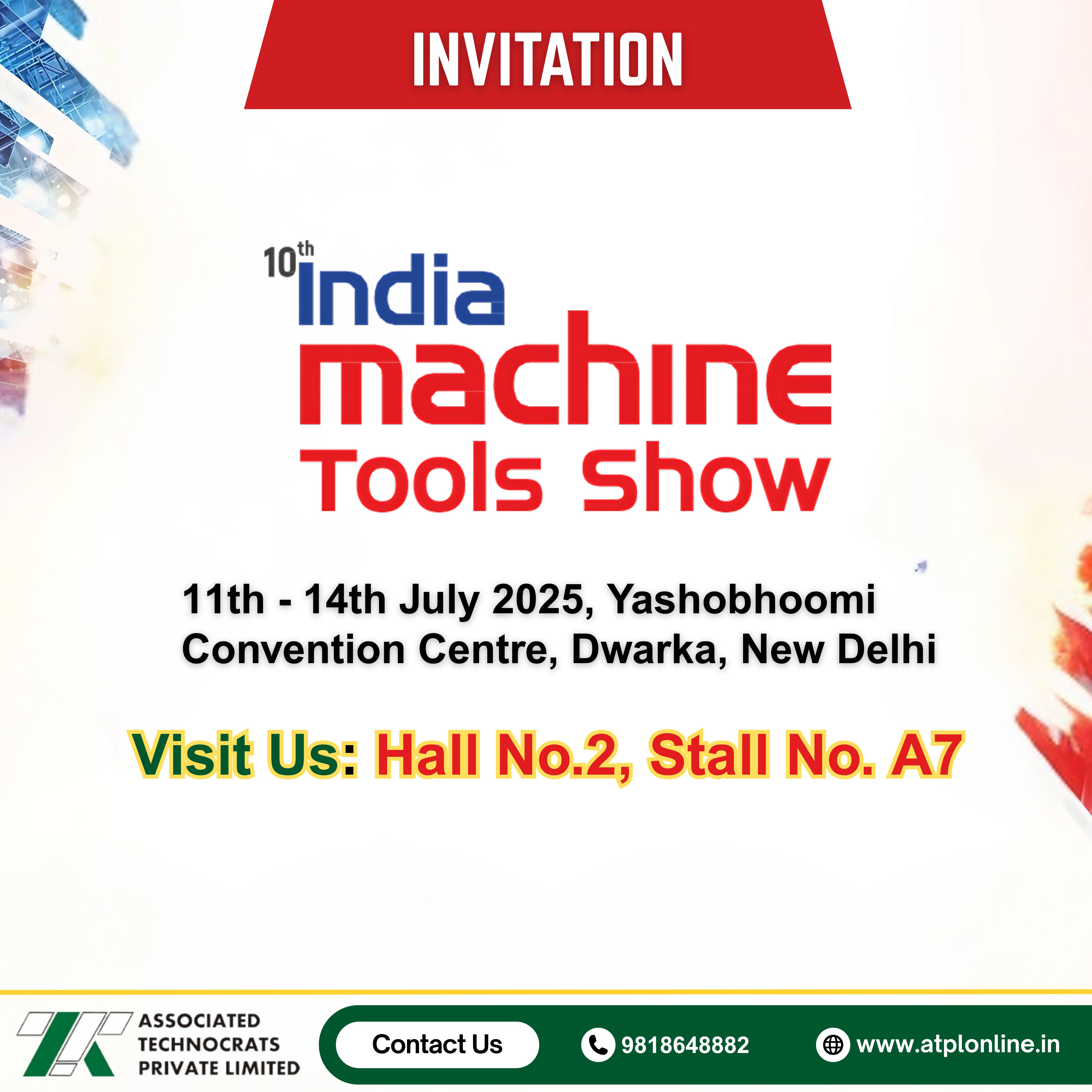 Join ATPL at Yashobhoomi Dwarka – IMTOS 2025